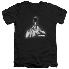 Halloween II The Shape Men's 30/1 Cotton Slim V-Neck T-Shirt