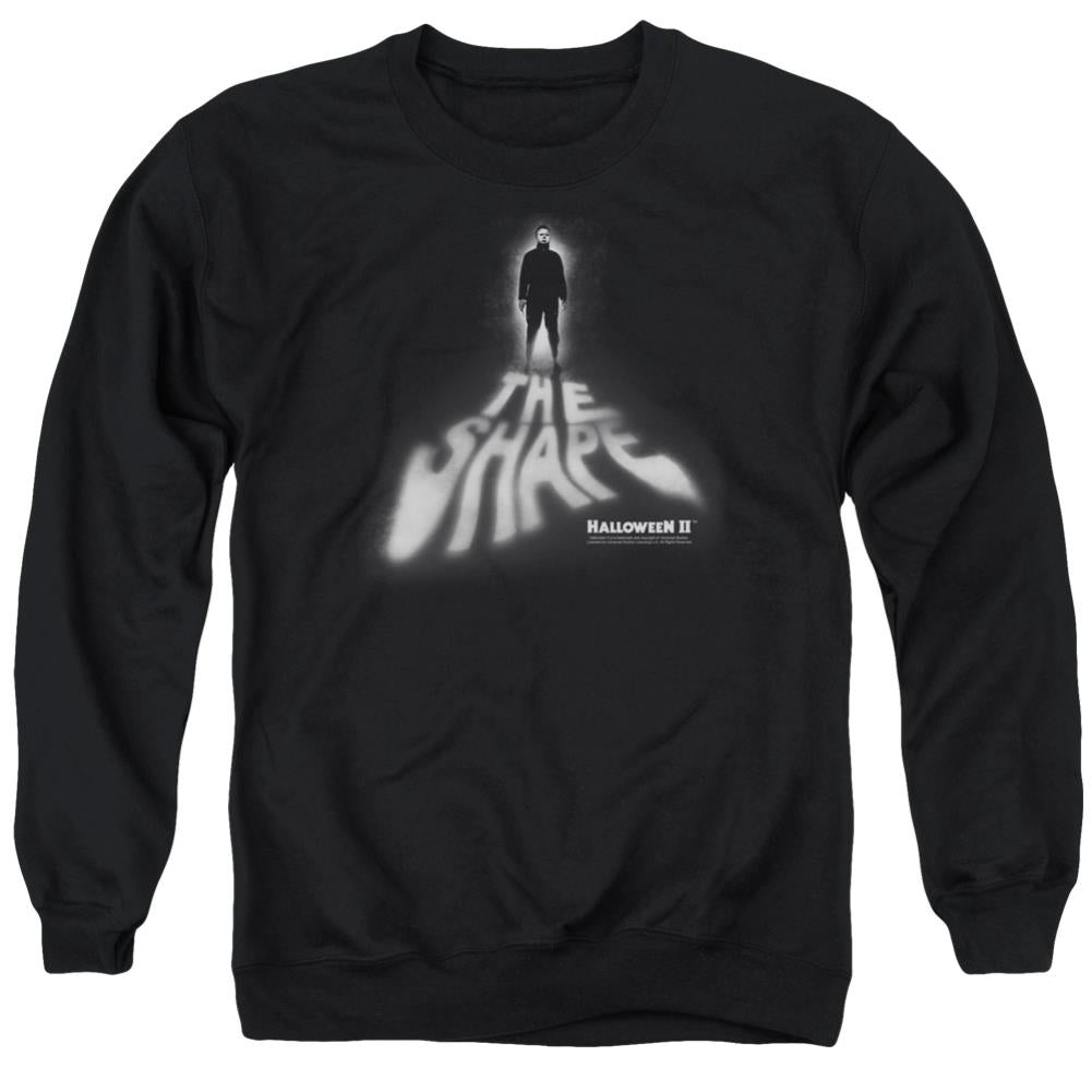 Halloween II The Shape Men's Crewneck 50 50 Poly Long-Sleeve T-Shirt