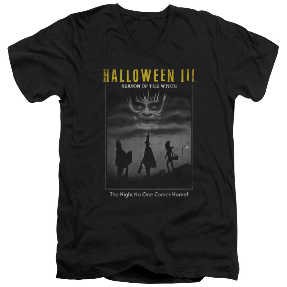 Halloween III Kids Poster Men's 30/1 Cotton Slim V-Neck T-Shirt
