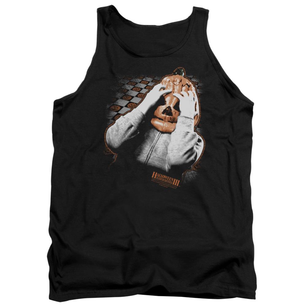 Halloween III Pumpkin Mask Men's 18/1 Cotton Tank Top