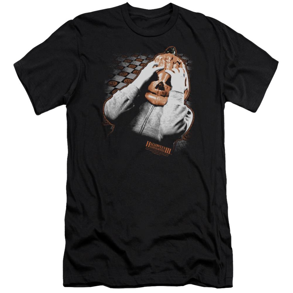 Halloween III Pumpkin Mask Men's Ultra-Soft 30/1 Cotton Slim Short-Sleeve T-Shirt