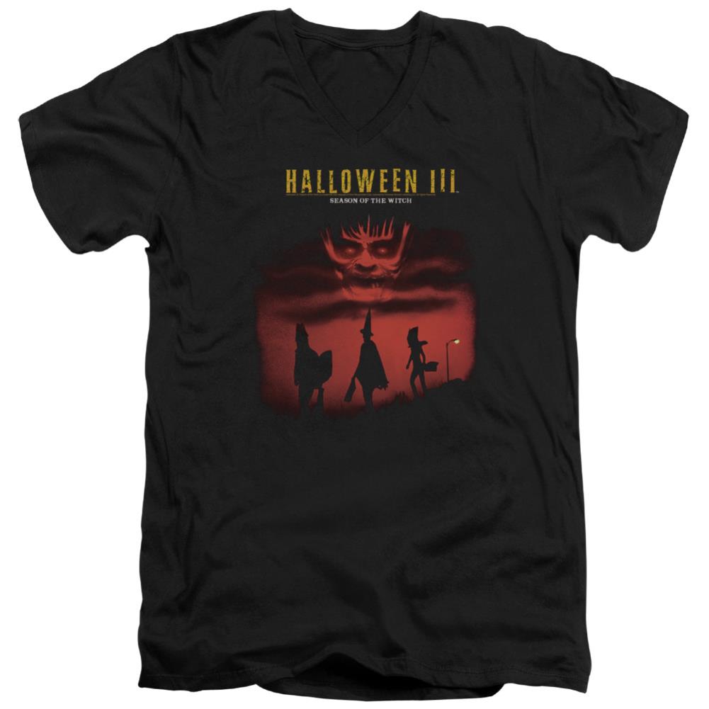 Halloween III Season Of The Witch Men's 30/1 Cotton Slim V-Neck T-Shirt