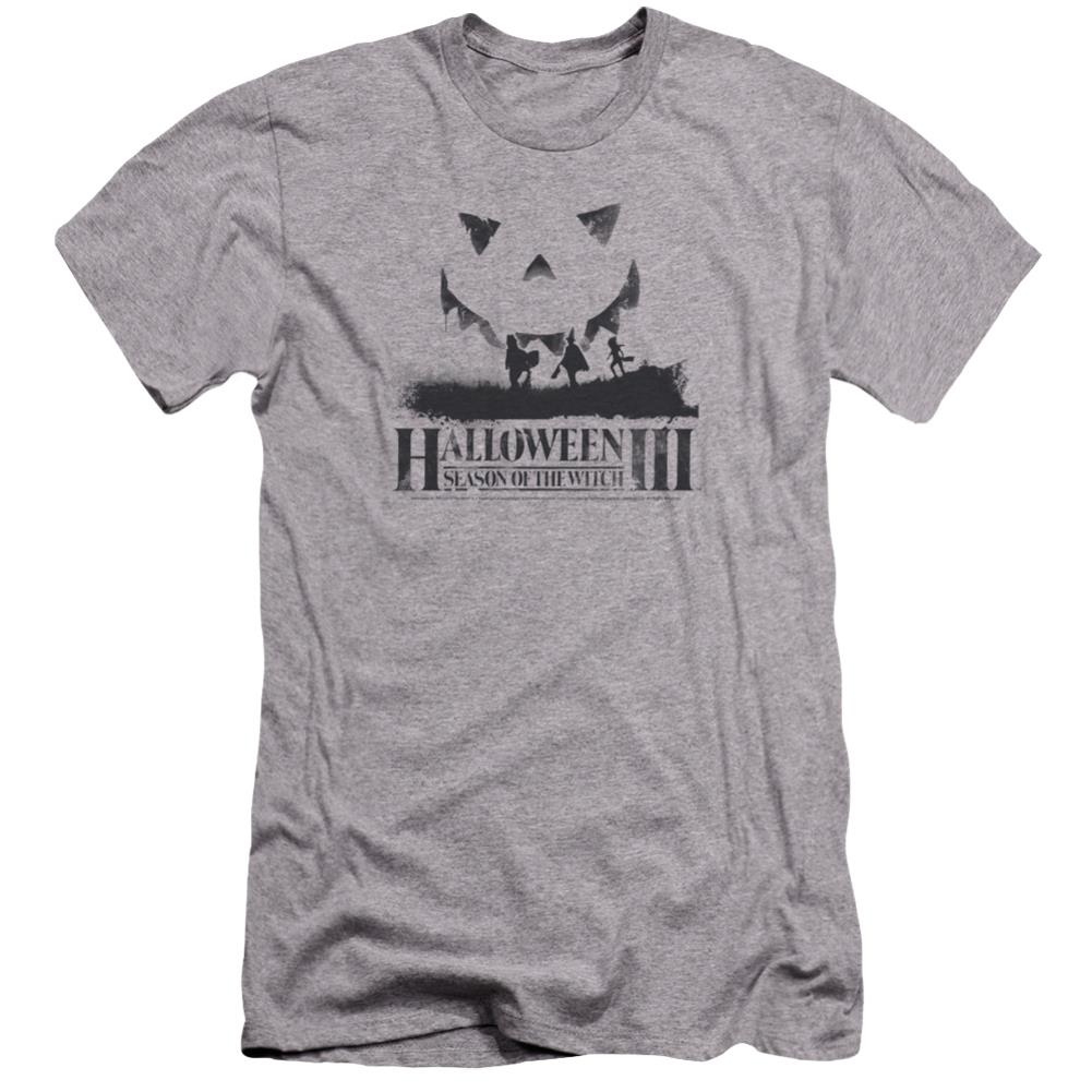 Halloween III Silhouette Men's Ultra-Soft 30/1 Cotton Slim Short-Sleeve T-Shirt