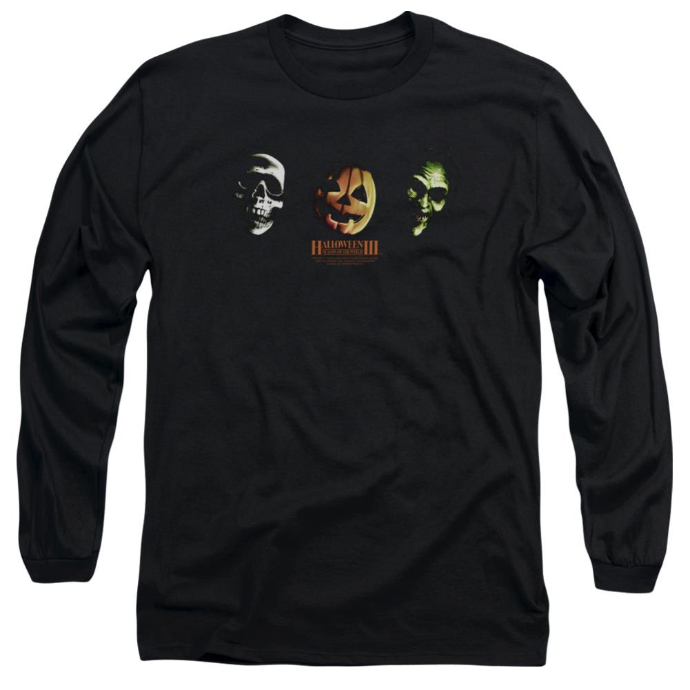 Halloween III Three Masks Men's 18/1 Cotton Long-Sleeve T-Shirt