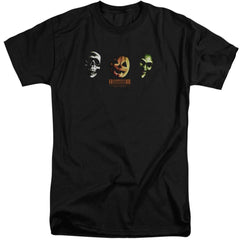 Halloween III Three Masks Men's 18/1 Tall Cotton Short-Sleeve T-Shirt