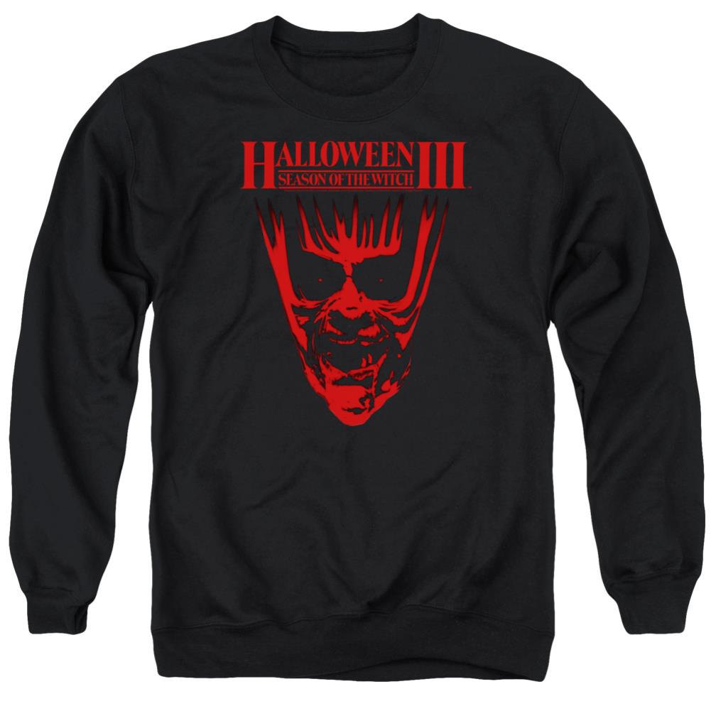 Halloween III Title Men's Crewneck 50 50 Poly Long-Sleeve T-Shirt