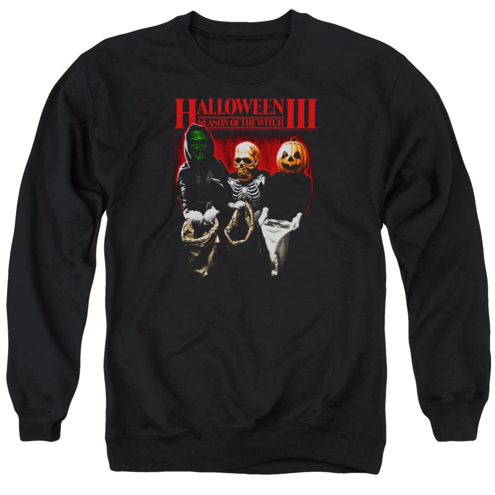 Halloween III Trick Or Treat Men's Crewneck 50 50 Poly Long-Sleeve T-Shirt