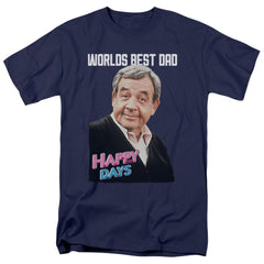 Happy Days Best Dad Men's 18/1 Cotton Short-Sleeve T-Shirt