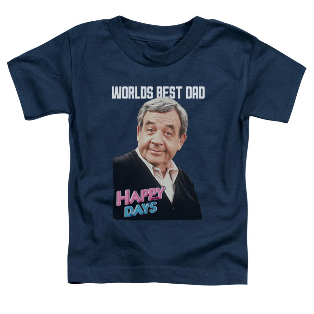 Happy Days Best Dad Toddler 18/1 Cotton Short-Sleeve T-Shirt