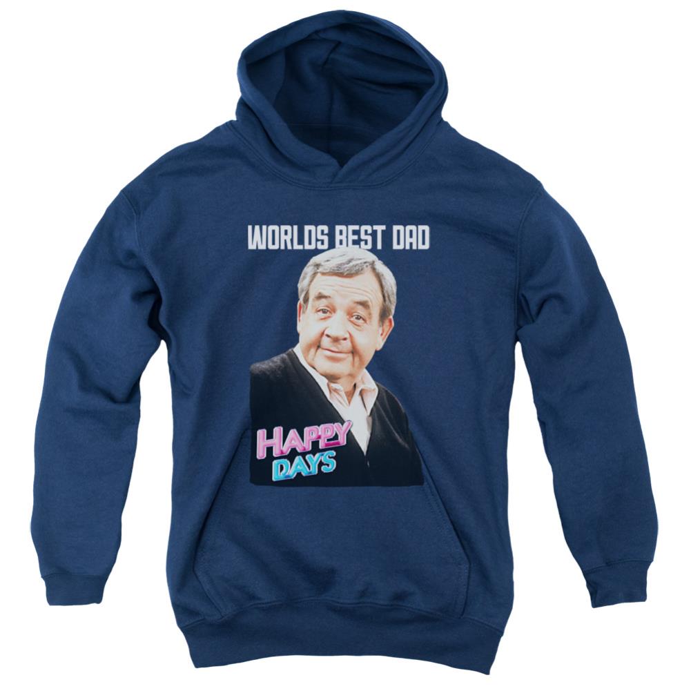 Happy Days Best Dad Youth Cotton Poly Pull-Over Hoodie