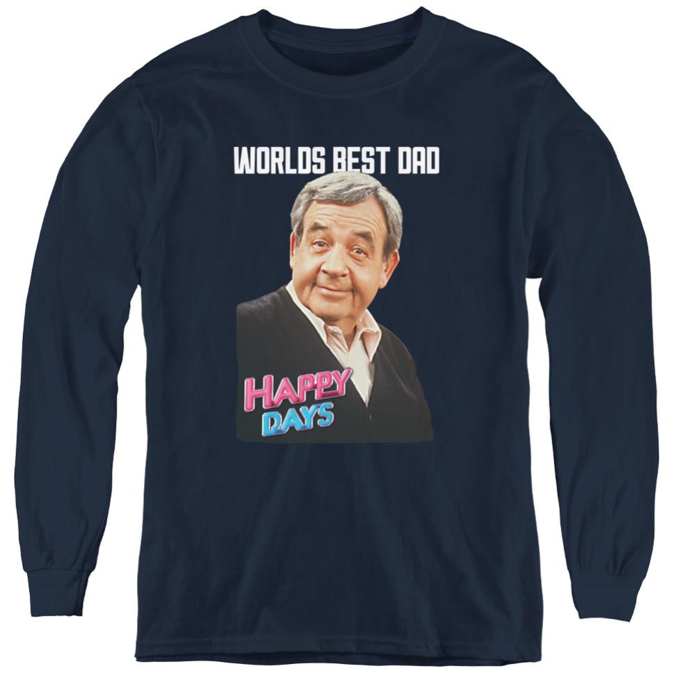 Happy Days Best Dad Youth Long-Sleeve T-Shirt