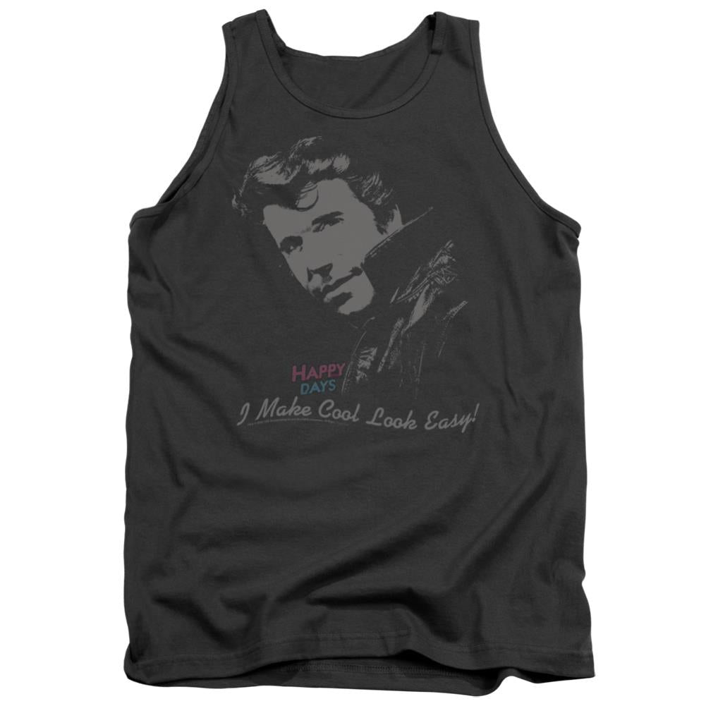 Happy Days Cool Fonz Men's 18/1 Cotton Tank Top
