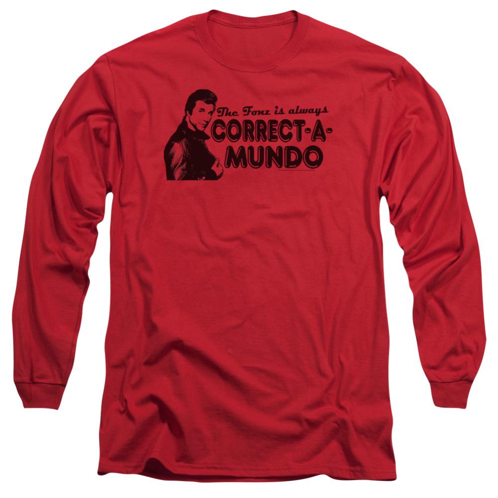 Happy Days Correct A Mundo Men's 18/1 Cotton Long-Sleeve T-Shirt