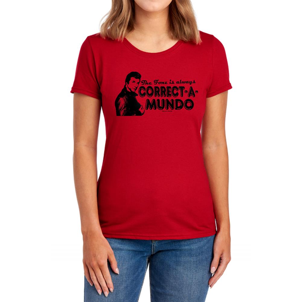 Happy Days Correct A Mundo Women's 18/1 Cotton Short-Sleeve T-Shirt