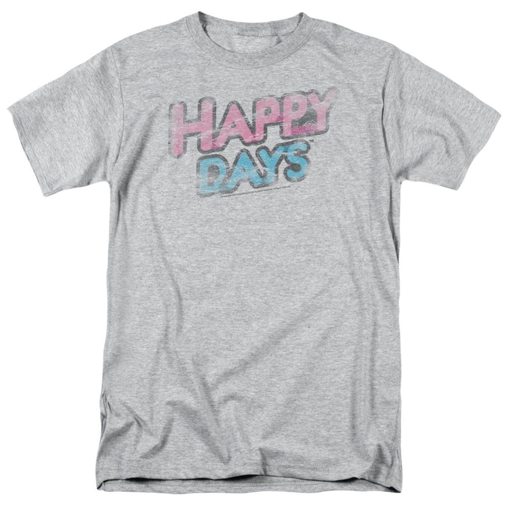 Happy Days Distressed Men's 18/1 Cotton Short-Sleeve T-Shirt