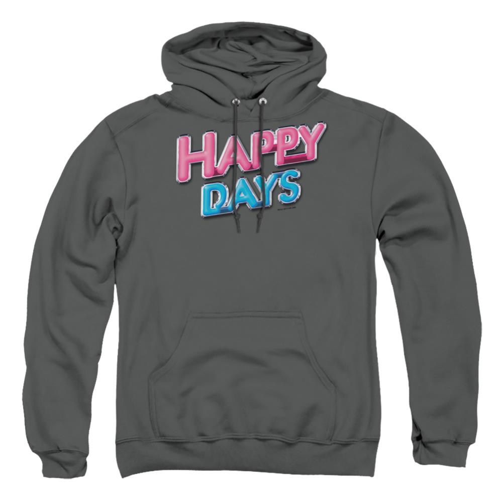 Happy Days Happy Days Logo Men's Pull-Over 75 25 Poly Hoodie