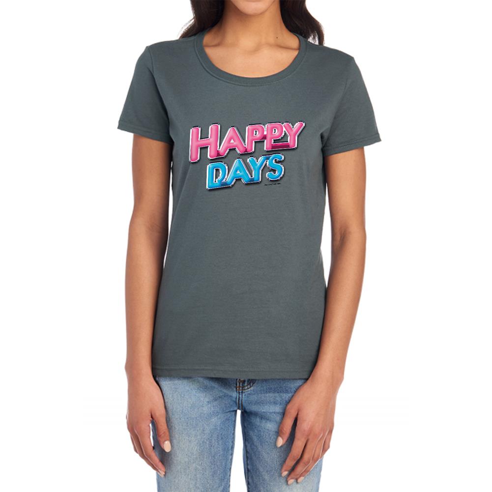 Happy Days Happy Days Logo Women's 18/1 Cotton Short-Sleeve T-Shirt