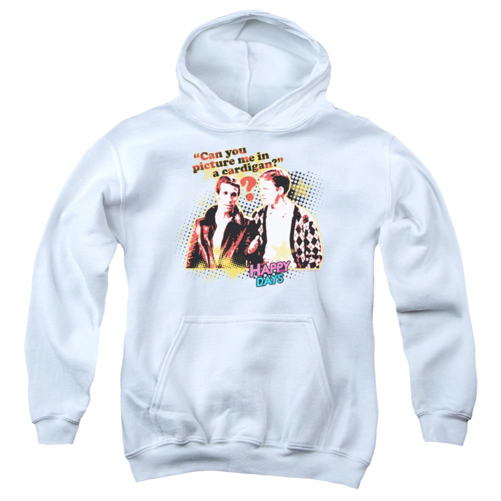 Happy Days No Cardigans Youth Cotton Poly Pull-Over Hoodie