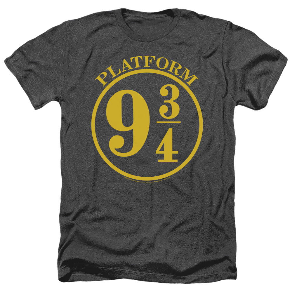 Harry Potter 9 3/4 Men's 30/1 Heather 60 40 Poly Short-Sleeve T-Shirt