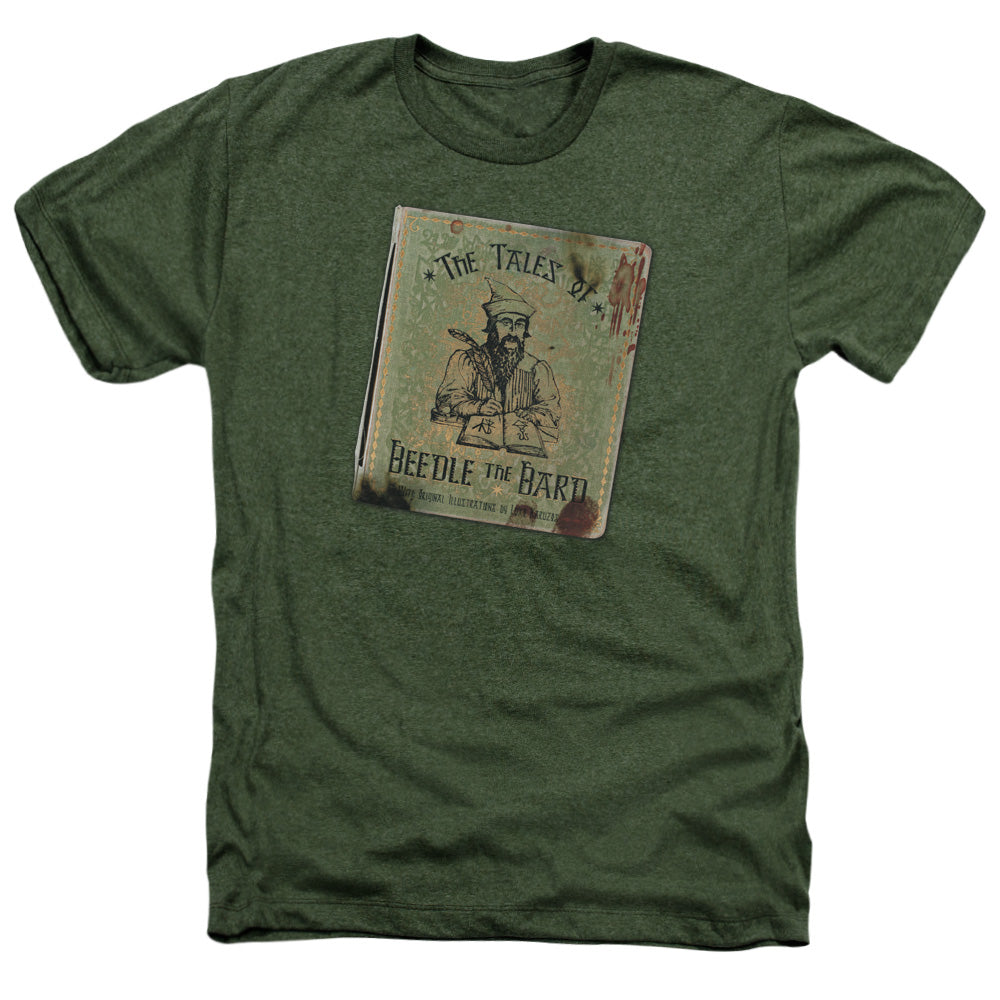 Harry Potter Beedle The Bard Men's 30/1 Heather 60 40 Poly Short-Sleeve T-Shirt