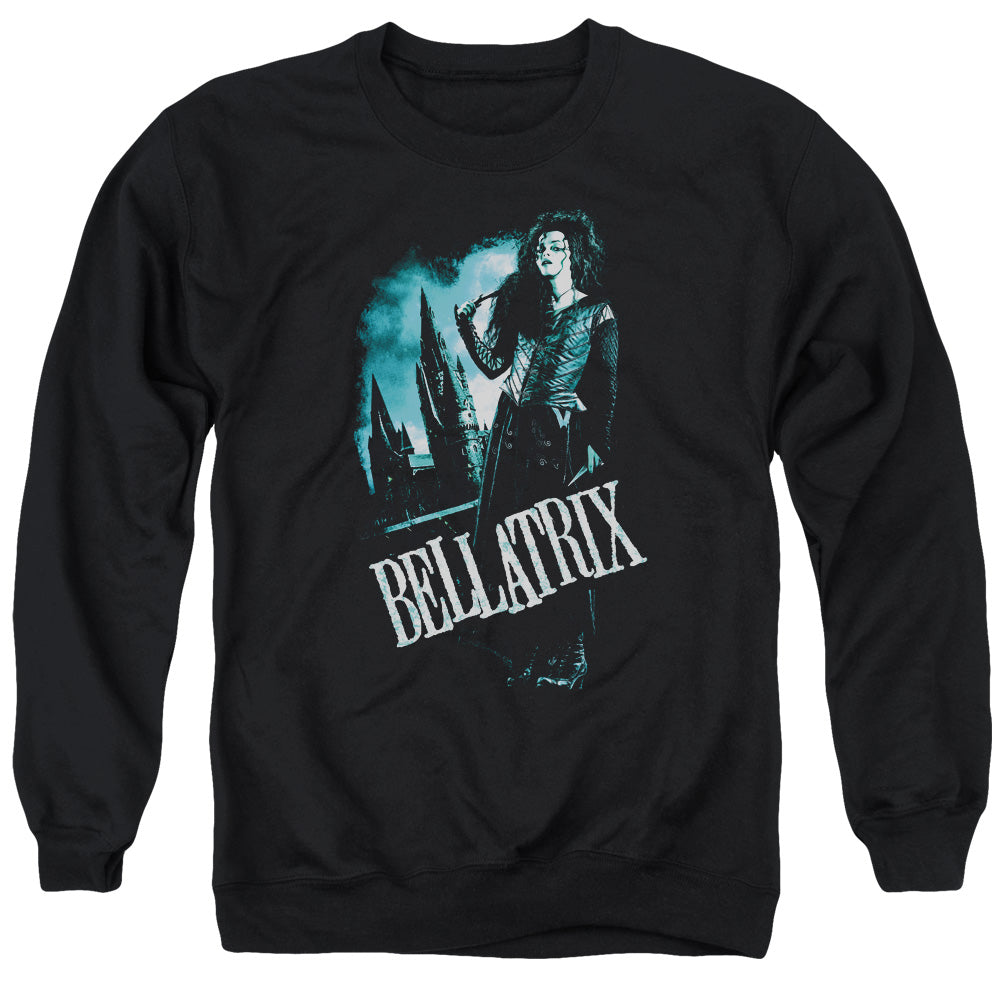 Harry Potter Bellatrix Full Body Men's Crewneck 50 50 Poly Long-Sleeve T-Shirt