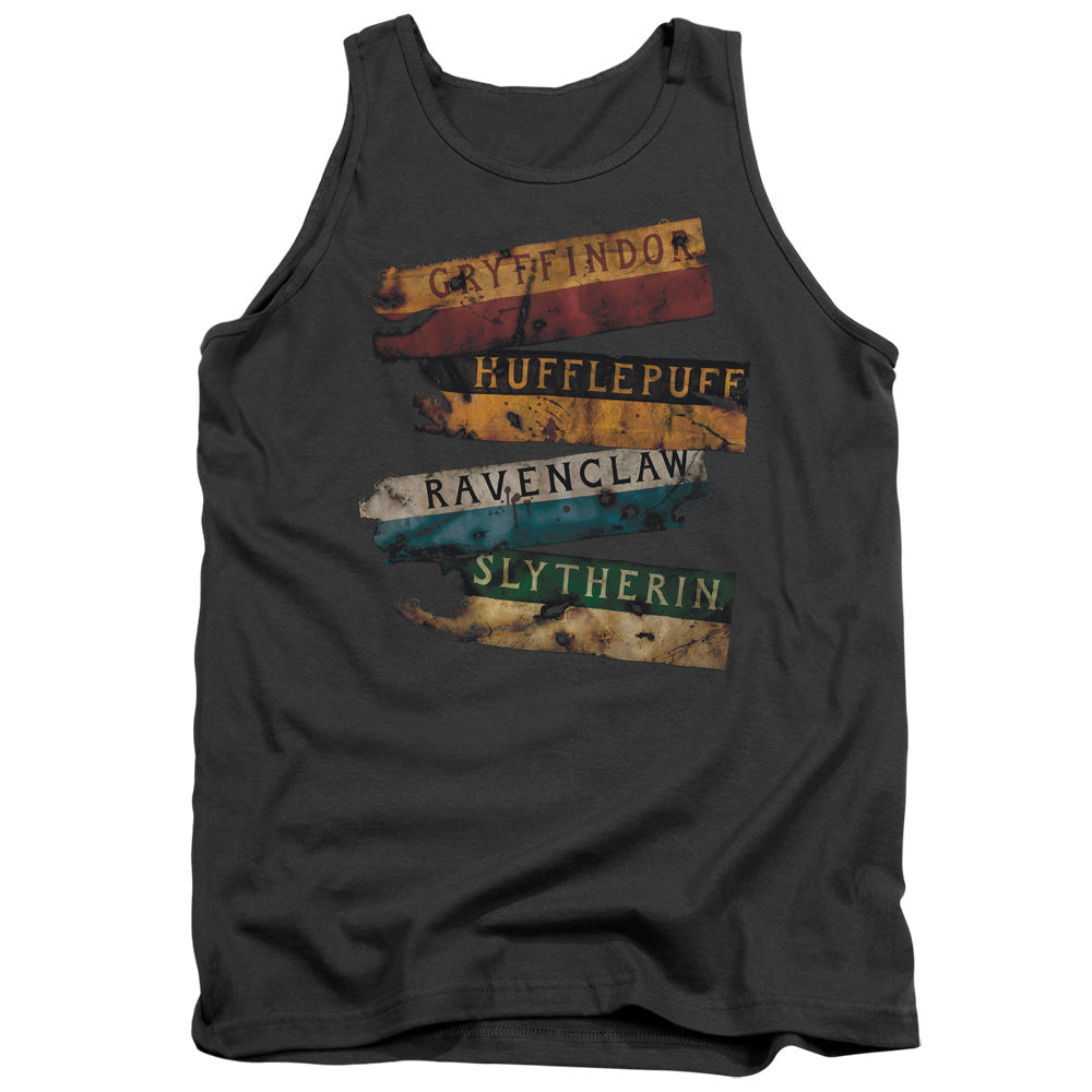 Harry Potter Burnt Banners Men's 18/1 Cotton Tank Top