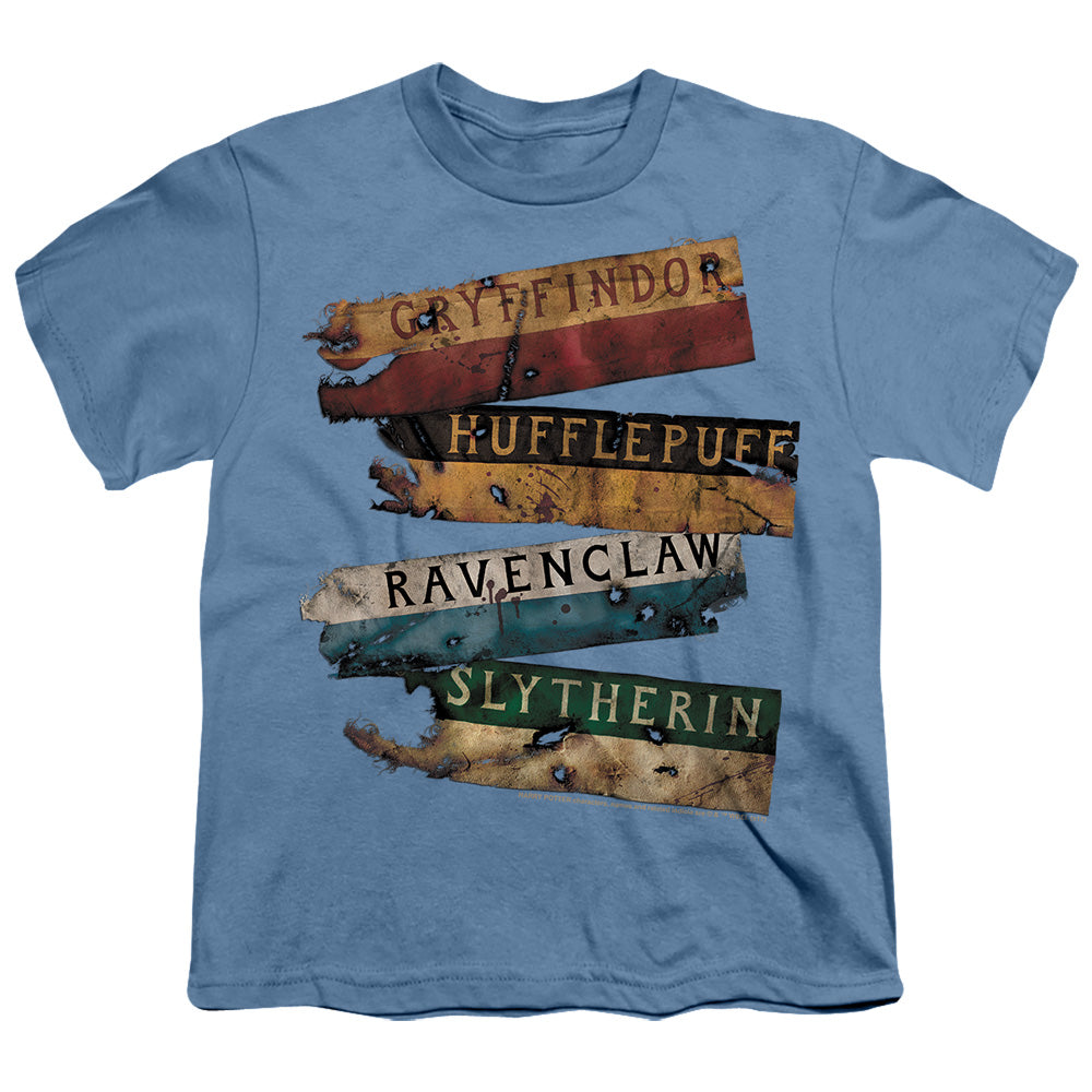 Harry Potter Burnt Banners Youth 18/1 100% Cotton Short-Sleeve T-Shirt