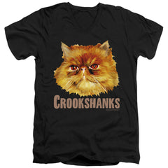 Harry Potter Crookshanks Color Men's 30/1 Cotton Slim V-Neck T-Shirt