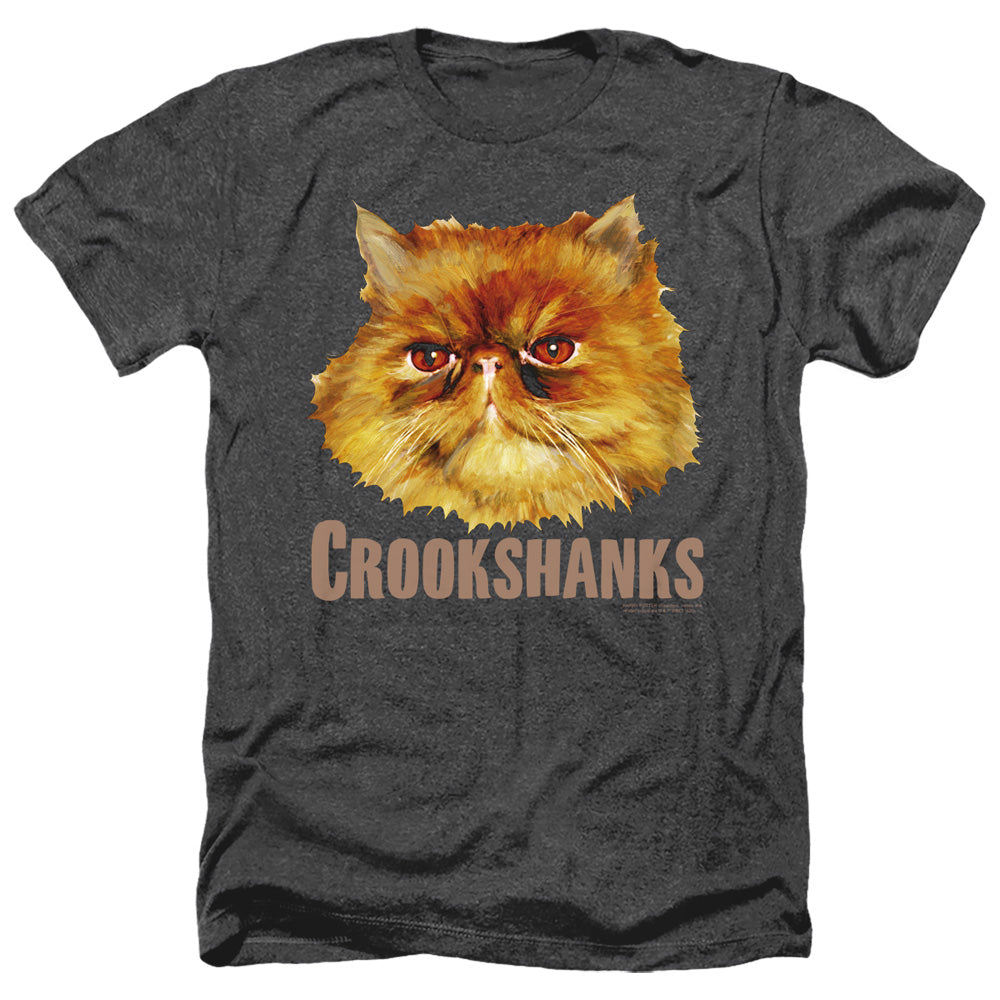 Harry Potter Crookshanks Color Men's 30/1 Heather 60 40 Poly Short-Sleeve T-Shirt