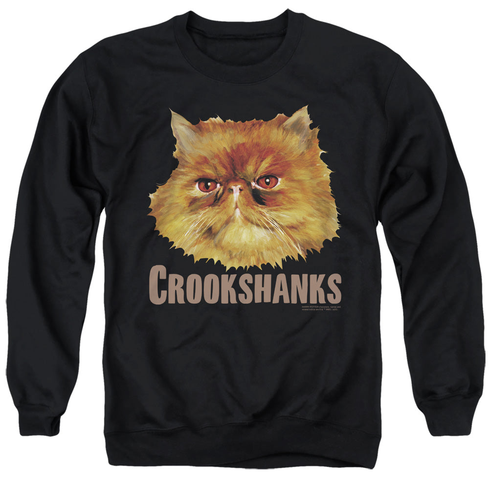 Harry Potter Crookshanks Color Men's Crewneck 50 50 Poly Long-Sleeve T-Shirt