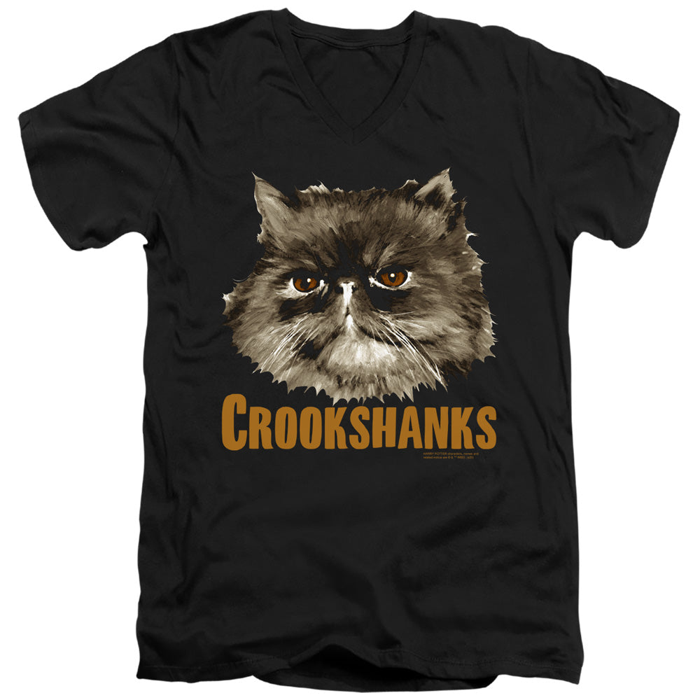 Harry Potter Crookshanks Men's 30/1 Cotton Slim V-Neck T-Shirt