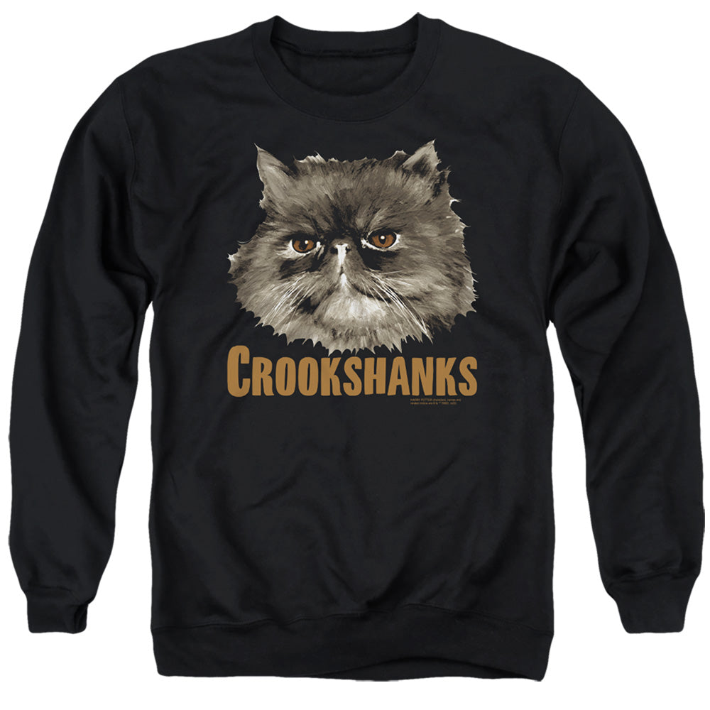 Harry Potter Crookshanks Men's Crewneck 50 50 Poly Long-Sleeve T-Shirt