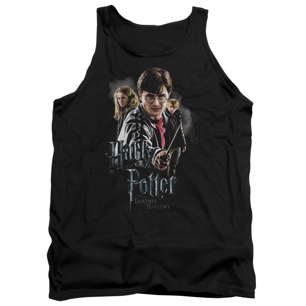 Harry Potter Deathly Hollows Cast Men's 18/1 Cotton Tank Top