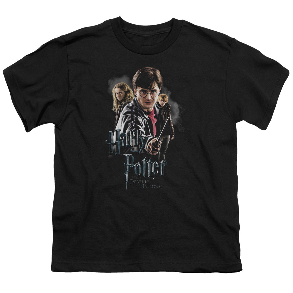 Harry Potter Deathly Hollows Cast Youth 18/1 100% Cotton Short-Sleeve T-Shirt