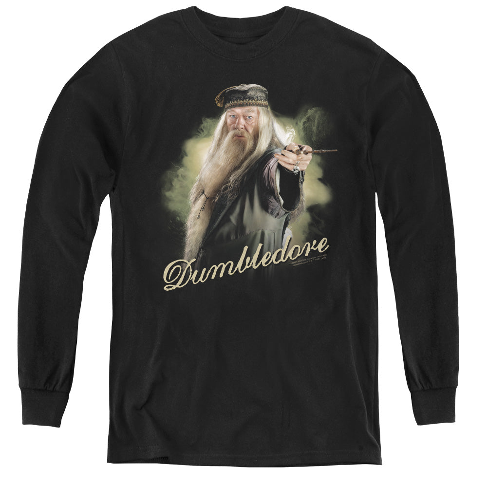 Harry Potter Dumbledore Wand Youth Long-Sleeve T-Shirt