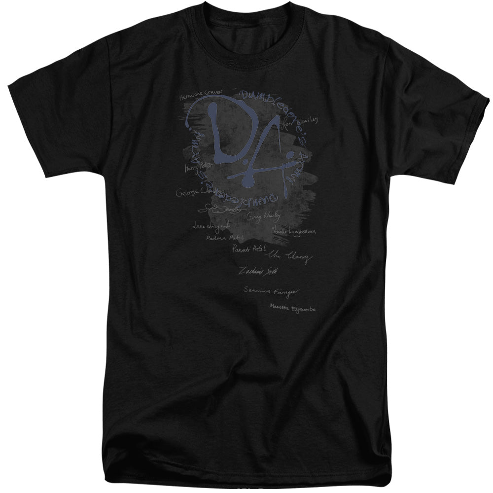 Harry Potter Dumbledores Army Men's 18/1 Tall Cotton Short-Sleeve T-Shirt