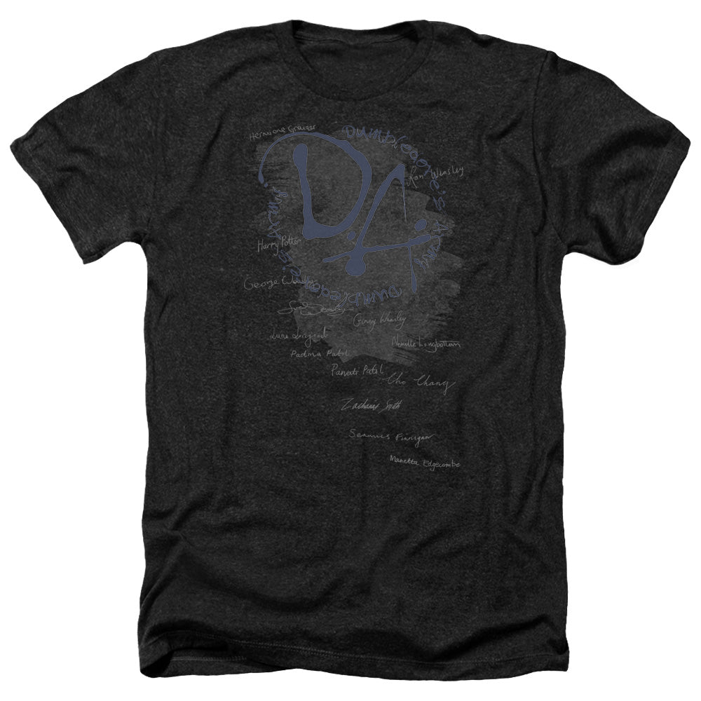 Harry Potter Dumbledores Army Men's 30/1 Heather 60 40 Poly Short-Sleeve T-Shirt
