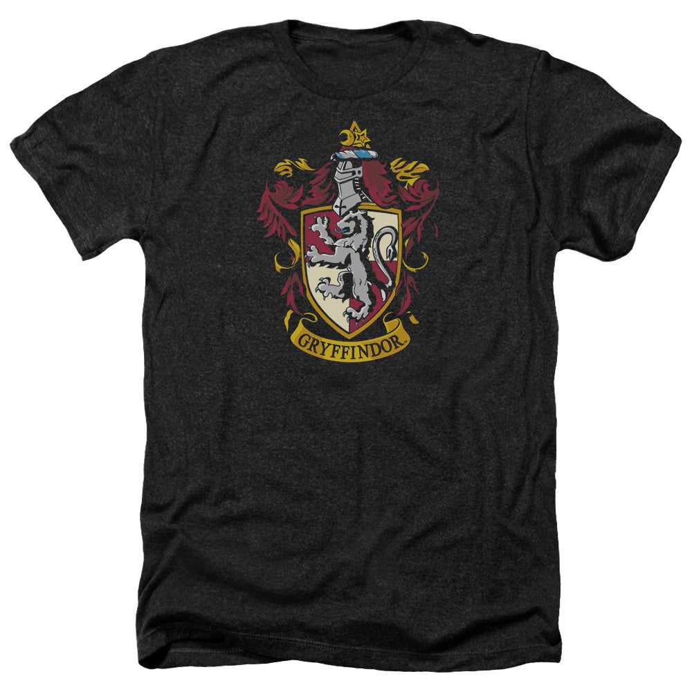 Harry Potter Gryffindor Crest Men's 30/1 Heather 60 40 Poly Short-Sleeve T-Shirt