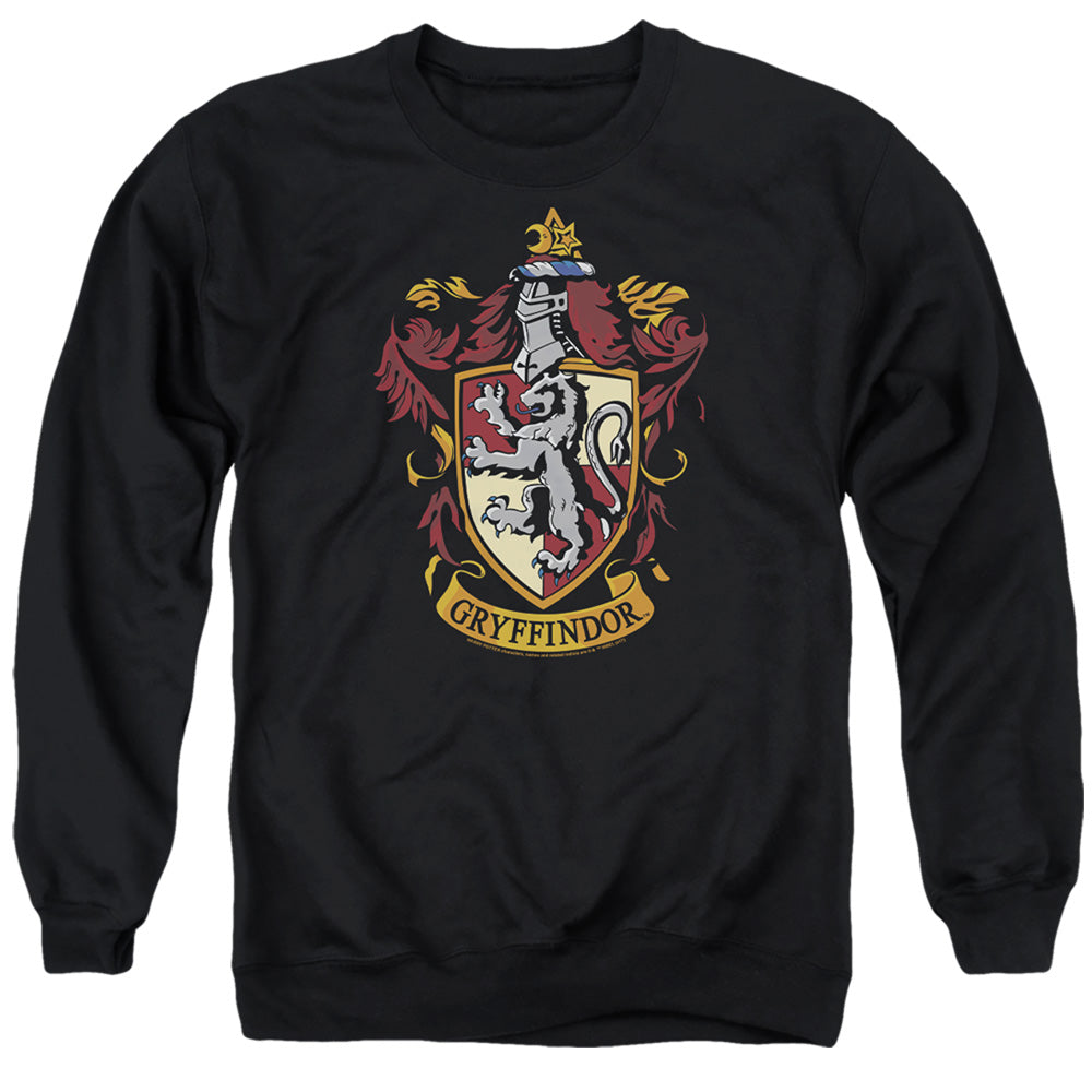 Harry Potter Gryffindor Crest Men's Crewneck 50 50 Poly Long-Sleeve T-Shirt