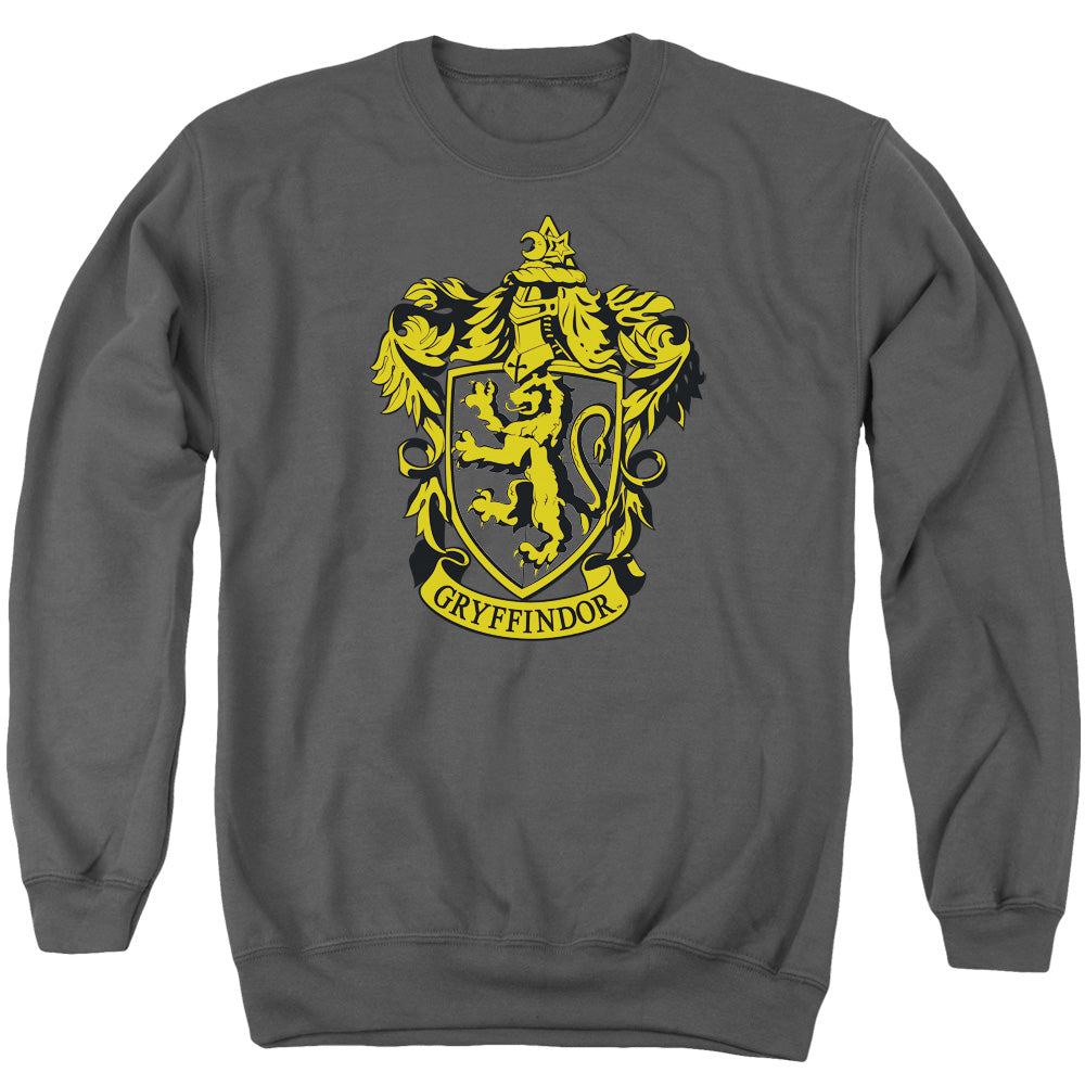 Harry Potter Gryffindor Crest Men's Crewneck 50 50 Poly Long-Sleeve T-Shirt