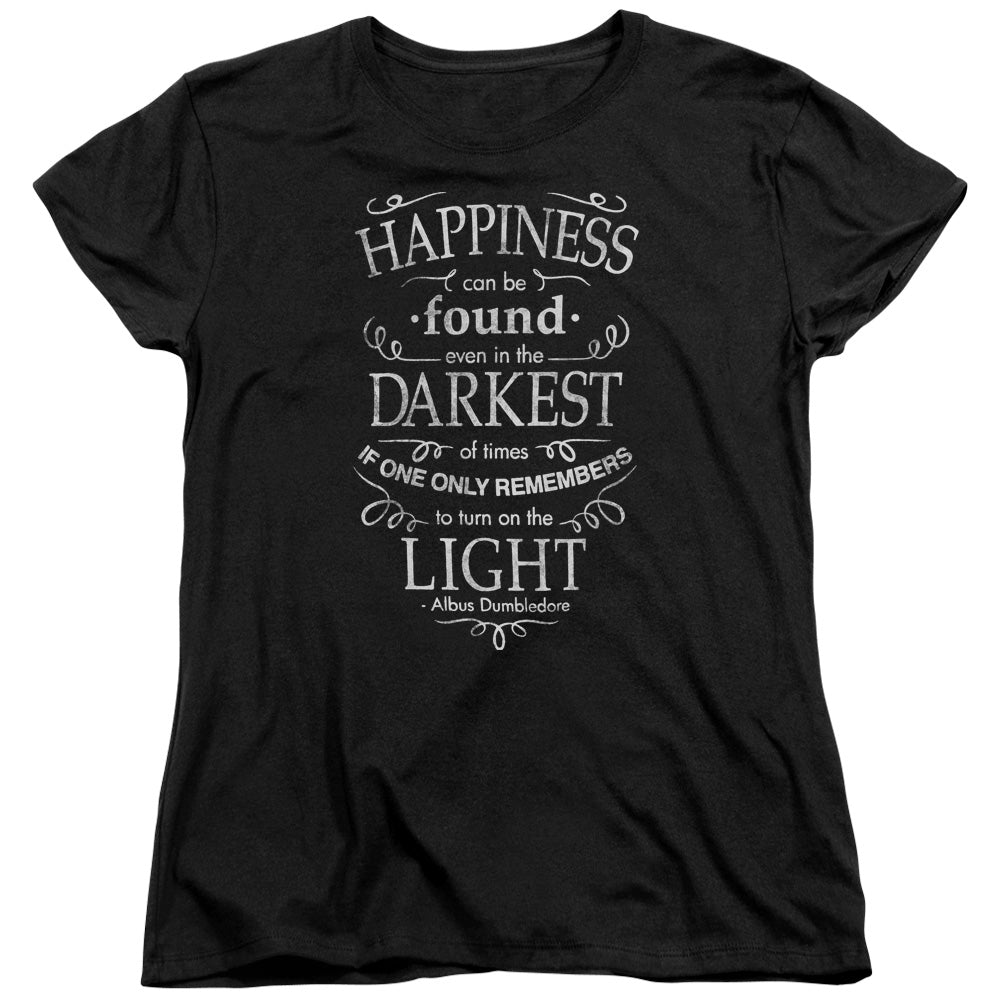 Harry Potter Happiness Women's 18/1 Cotton Short-Sleeve T-Shirt