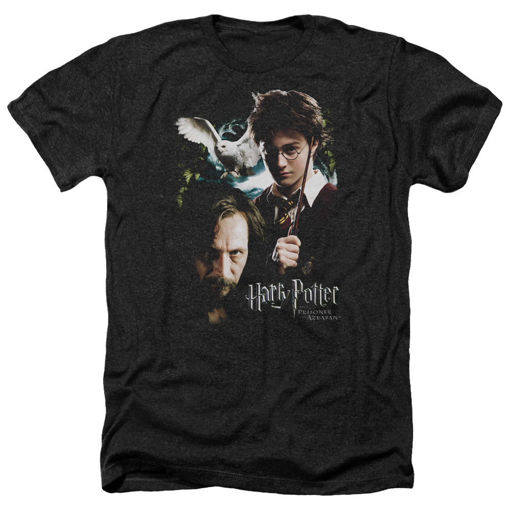 Harry Potter Harry And Sirius Men's 30/1 Heather 60 40 Poly Short-Sleeve T-Shirt