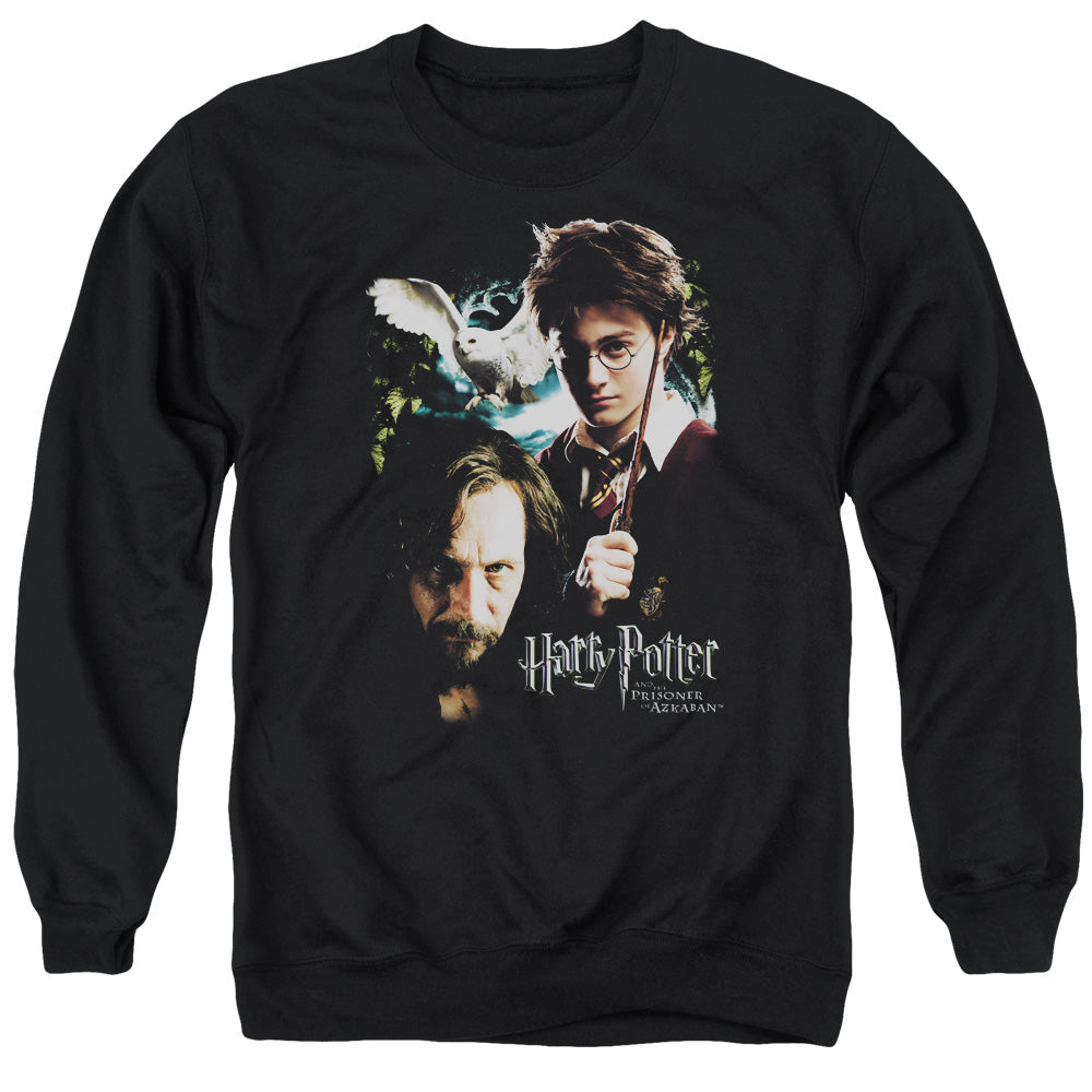 Harry Potter Harry And Sirius Men's Crewneck 50 50 Poly Long-Sleeve T-Shirt