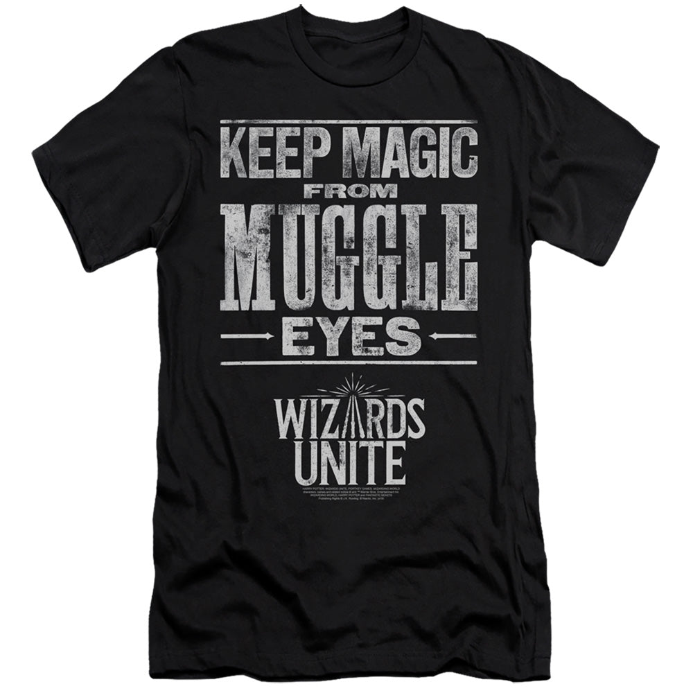 Harry Potter Hidden Magic Men's Ultra-Soft 30/1 Cotton Slim Short-Sleeve T-Shirt