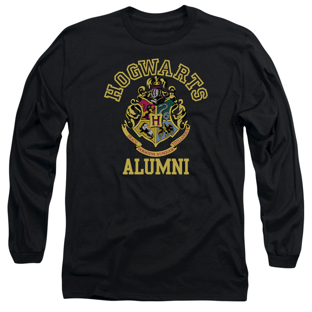 Harry Potter Hogwarts Alumni Crest Men's 18/1 Cotton Long-Sleeve T-Shirt