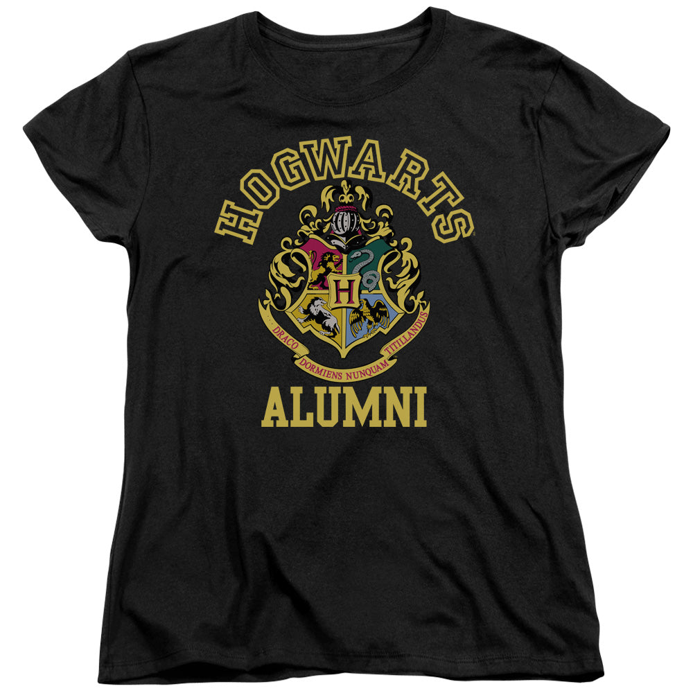 Harry Potter Hogwarts Alumni Crest Women's 18/1 Cotton Short-Sleeve T-Shirt
