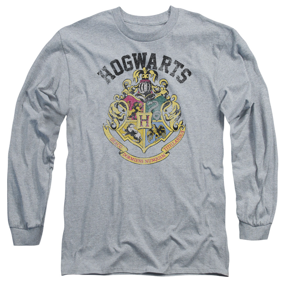 Harry Potter Hogwarts Crest Men's 18/1 Cotton Long-Sleeve T-Shirt