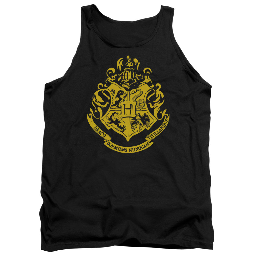 Harry Potter Hogwarts Crest Men's 18/1 Cotton Tank Top