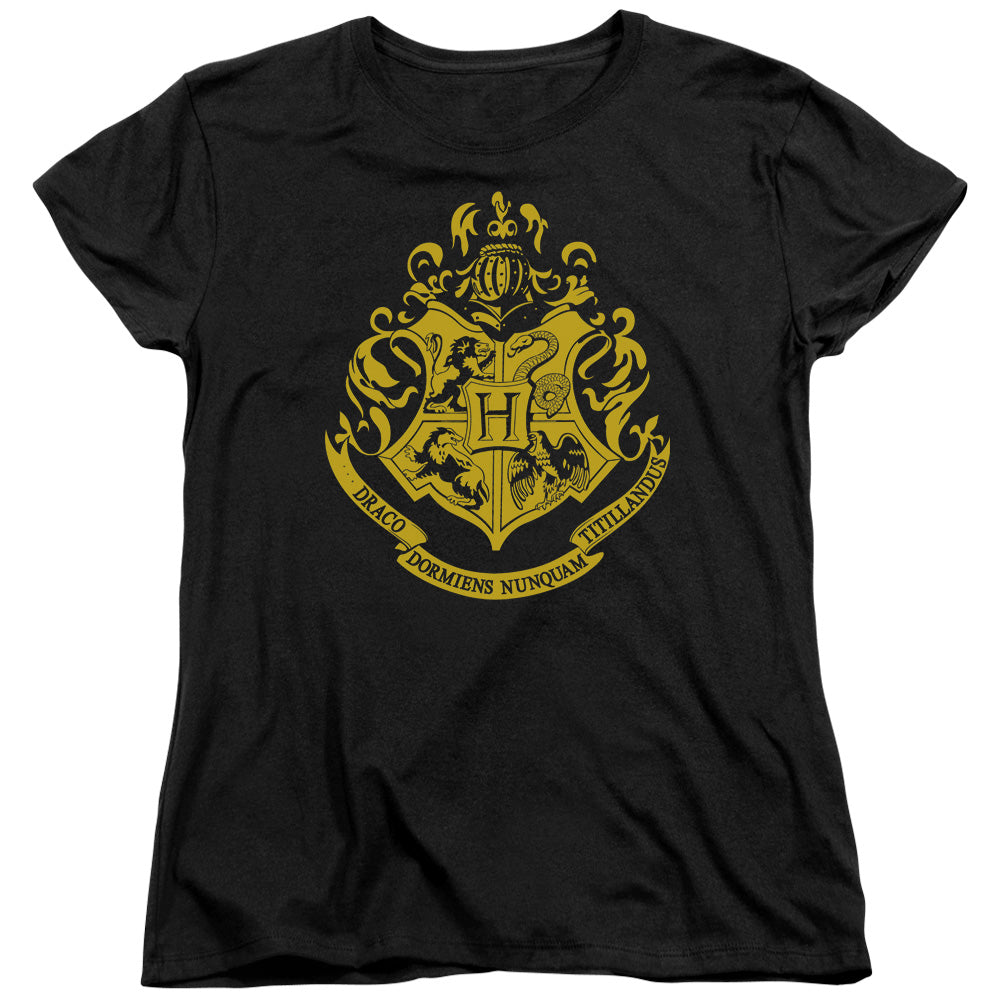 Harry Potter Hogwarts Crest Women's 18/1 Cotton Short-Sleeve T-Shirt
