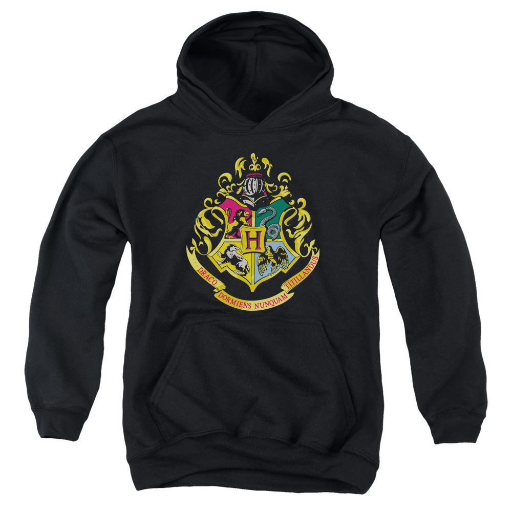 Harry Potter Hogwarts School Crest Youth Cotton Poly Pull-Over Hoodie